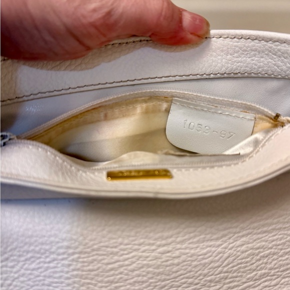 BALLY Vintage Two-Tone Leather Crossbody W/ Brown Croc Flap & Whte Pebbled Body - Picture 16 of 16